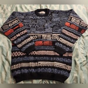 San Dino Vintage Multicolor Sweater Men’s Size 52 Made in‎ Italy